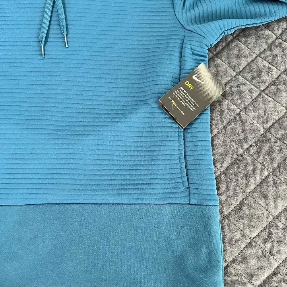 Nike Hoodie Women XS Sweater Teal Hooded Athletic Running Pullover Dri Fit B11